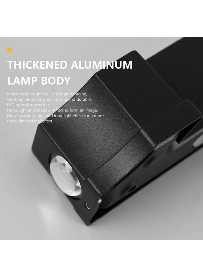 Modern Black Aluminum Light Up House Numbers 6 Inch Floating Address Sign IP65 Wall Mount - Image 5